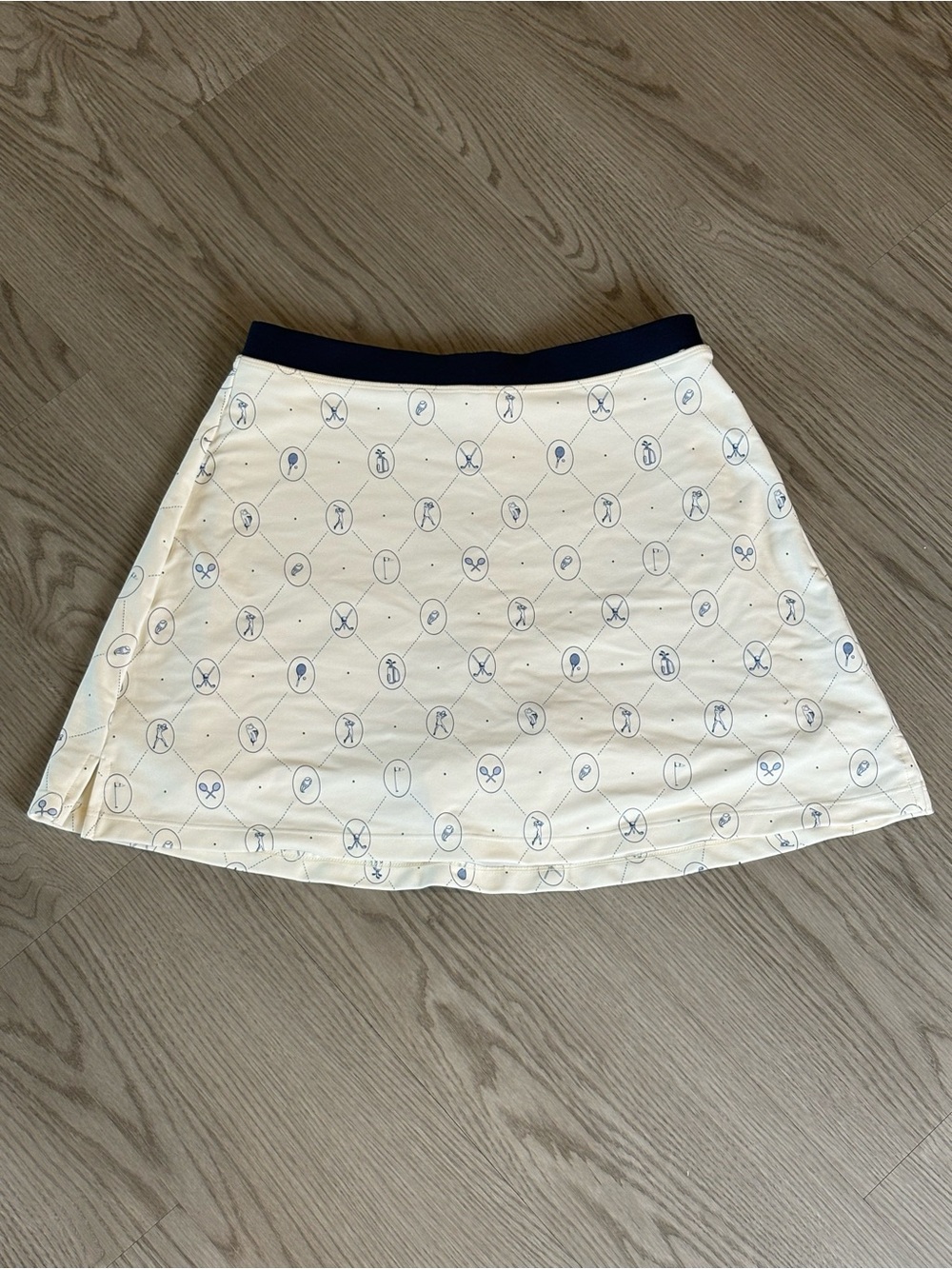 What We Wore - Navy & White Tennis Skirt Golf Theme - size S